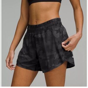Lululemon Track That High-Rise Lined Short 5" Camo